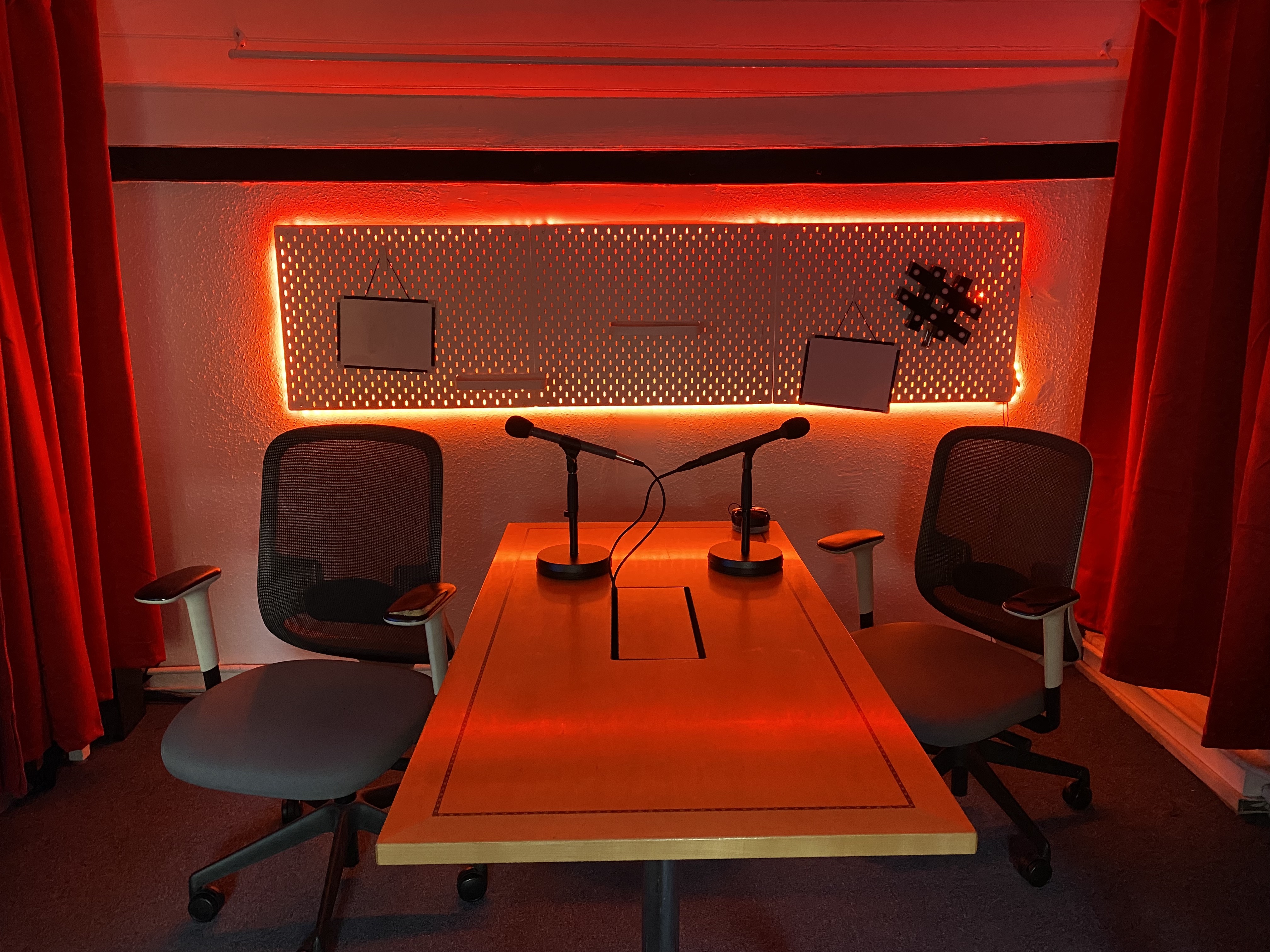 Professional podcast recording setup - Cristiano Ronaldo podcast trend discussion